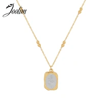 joolim jewelry wholesale no fade light luxury magic mirror rose necklace waterproof gold jewelry