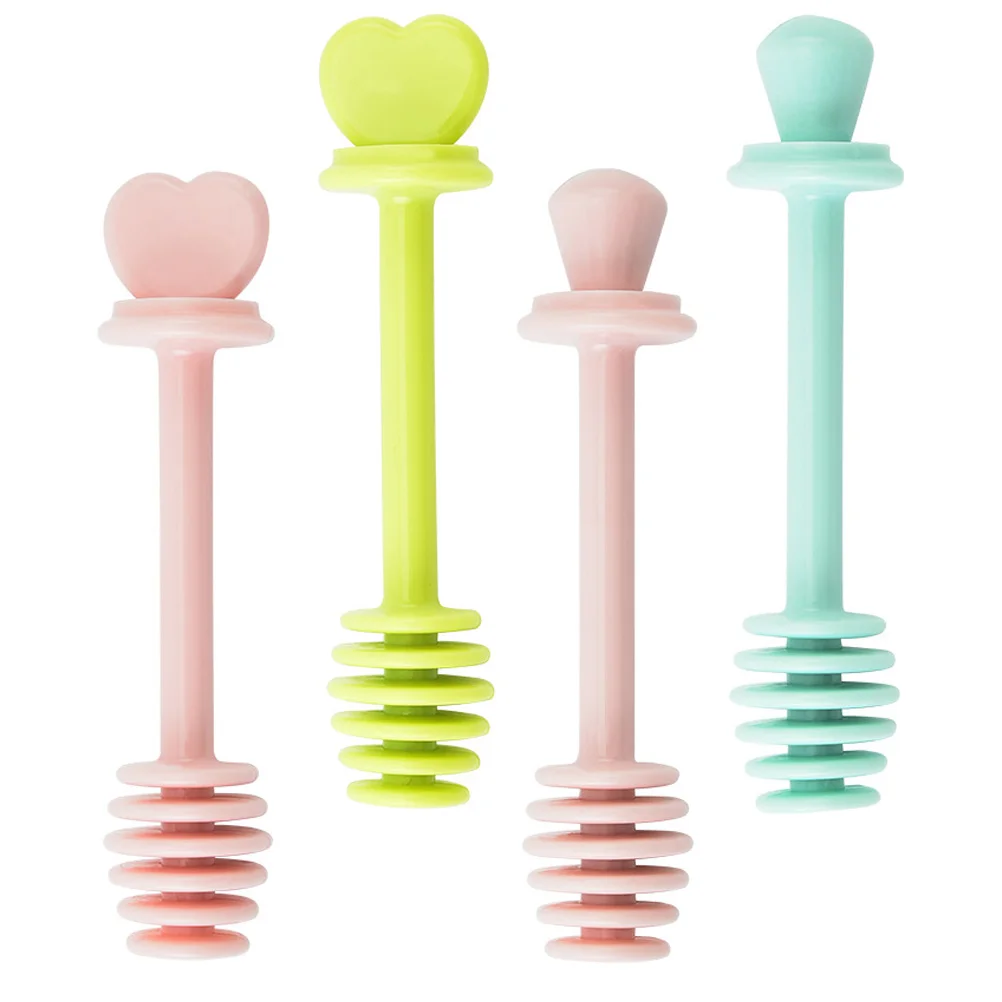 

4pcs Honey Mixing Stick Coffee Mixing Stick Jam Stirring Stick (Mixed Style)