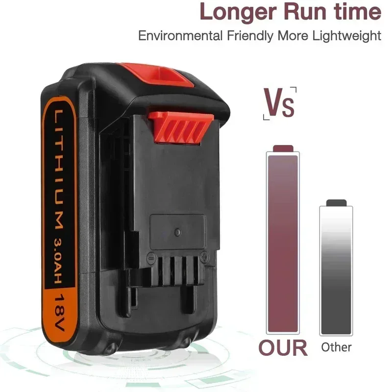 Аккумулятор 4.0 Ач 18 В для Black & Decker BL2018, замена 20-вольтовой литиевой батареи Max Lithium LBXR20 LB20 LBX20 LST220 LB2X4020 для беспроводных инструментов (art.: 3920d110fe32e) - 3920d110fe32e