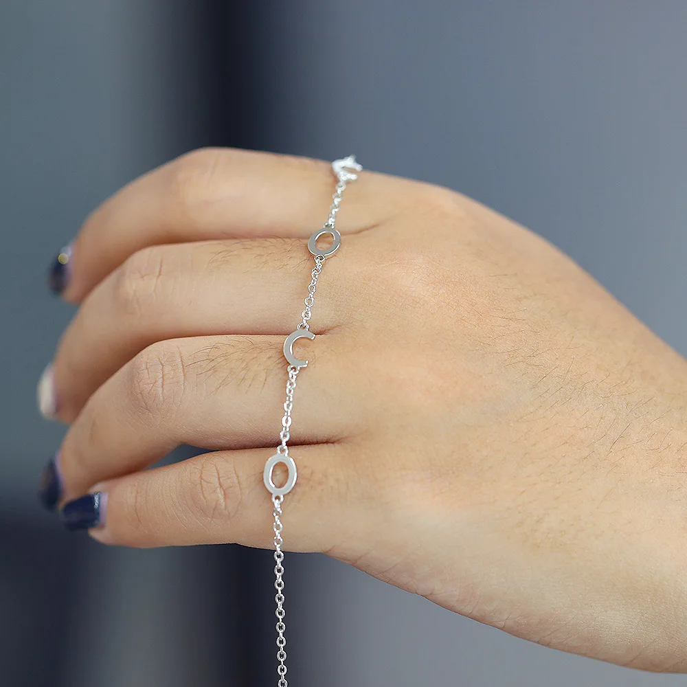 

Персонализированный браслет «сделай сам» с именем инициала буквы подвеска золотой браслет из нержавеющей стали кубинский поворотный браслет-цепочка для женщин