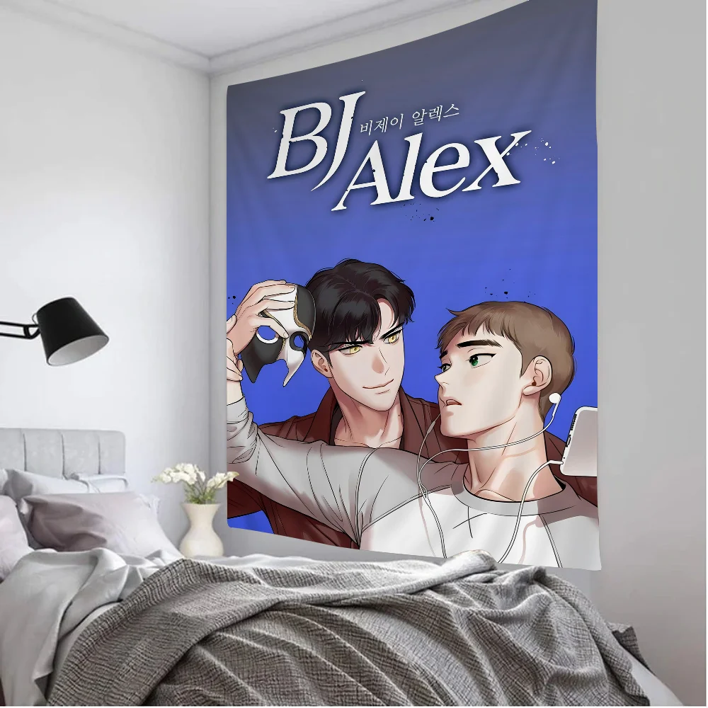 Аниме Bj Алекс красочный гобелен настенный богемный Мандала настенные листы