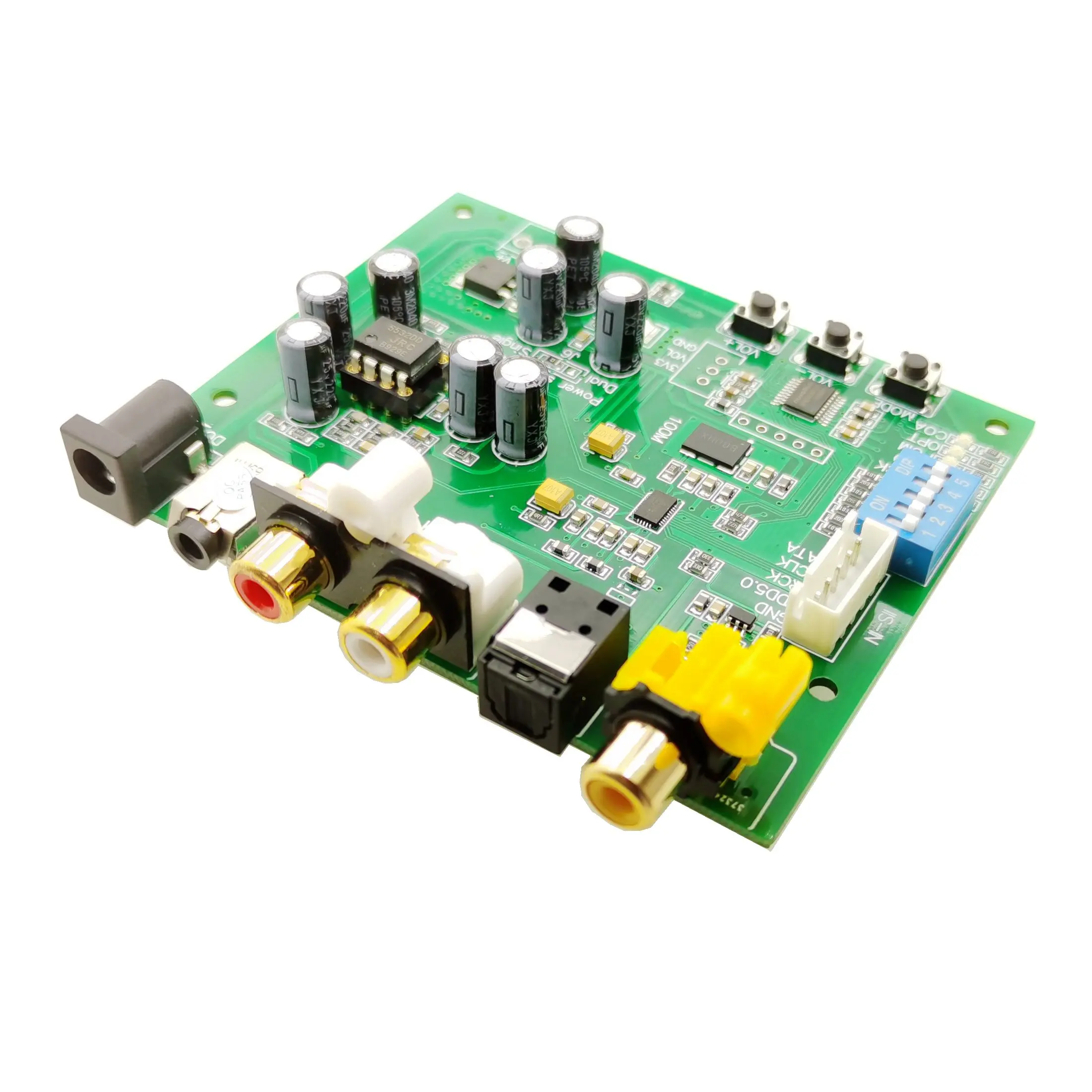 

ES9038Q2M I2S IIS DSD DOP Coaxial Fiber SPDIF Digital Audio DAC Decoder Board