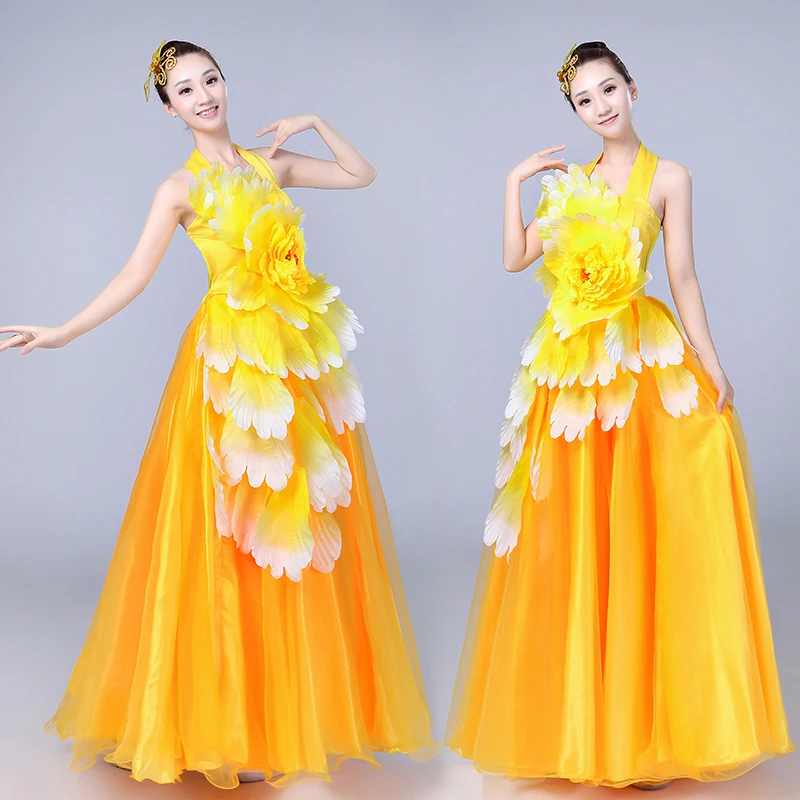 Красная Женская юбка костюм для современных танцев одежда выступлений |