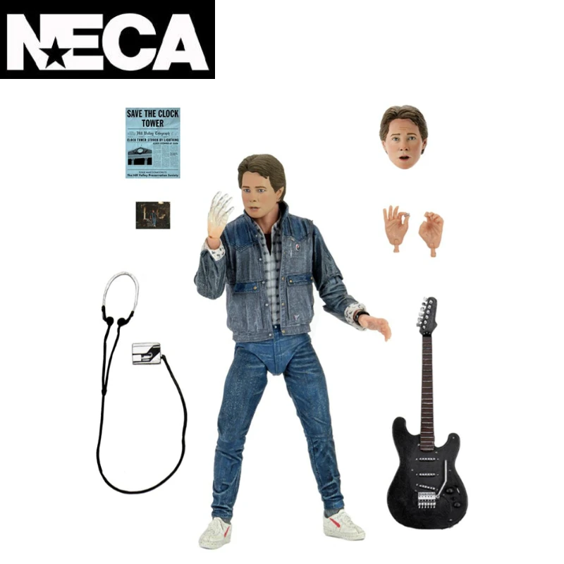 In Stock Original Belt Radium Shooting Mark NECA  Back To The Future Ultimate Marty McFly  Audition Action Figure
