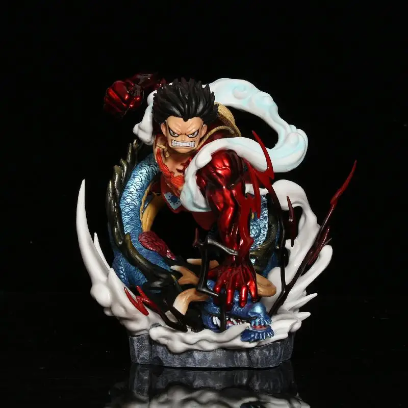 

2022 New Limited One Piece Wano Country Fourth Gear Luffy VS Kaido GK Hand-made Model Ornaments Anime Kids Gifts Figure Toys