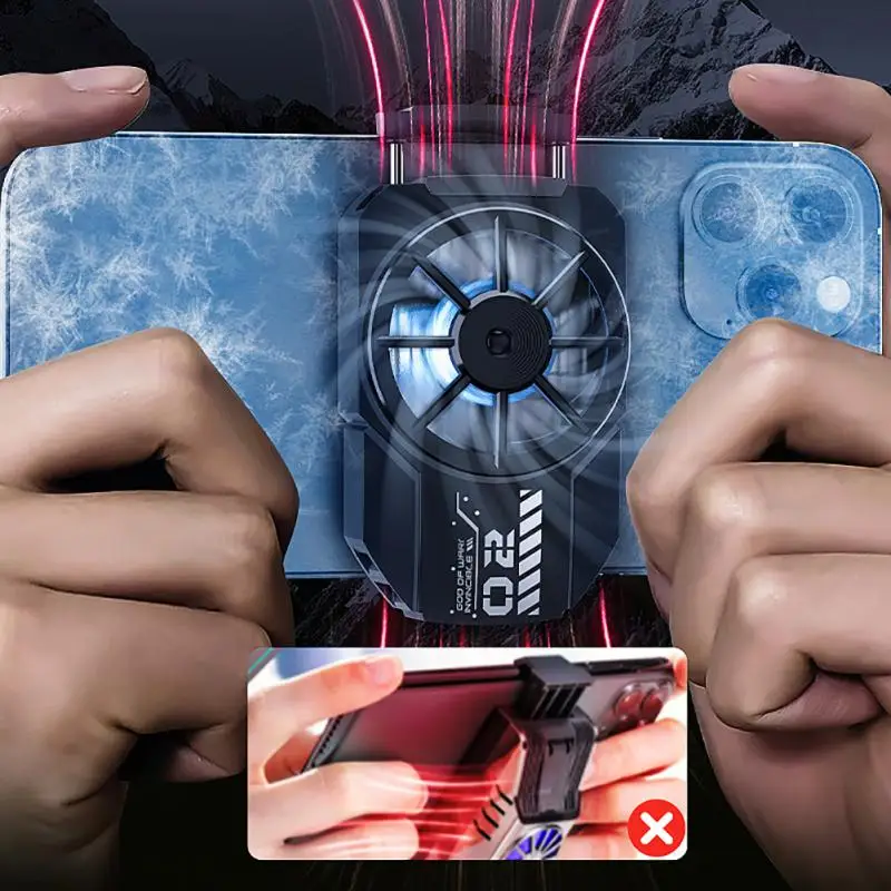 

Game Cooler Mobile Phone Radiator Portable Cooling Artifact Phone Cooling Fan For Iphone/samsung/xiaomi Mobile Phone Accessories