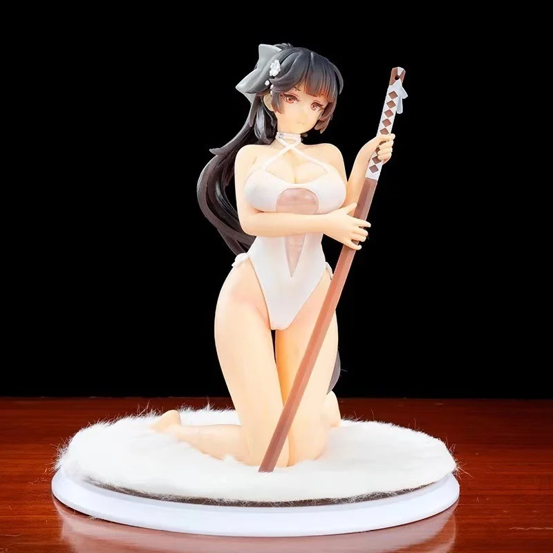 

Azur Lane Takao Beach kneeling Rhapsody PVC Action Figure Model Sexy Figure girl Anime Figure Collectible Statue Toy Doll 17CM