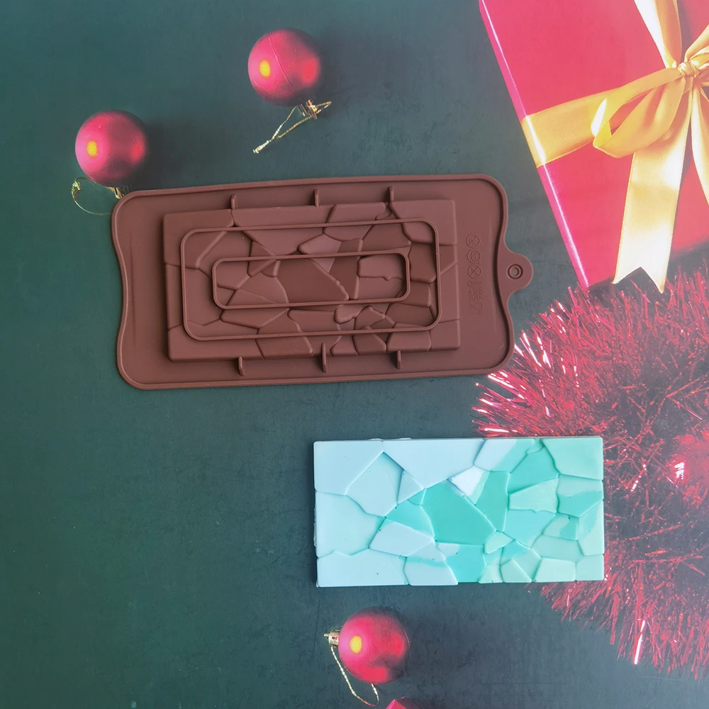 

Silicone Chocolate Mold Fragment Shape Baking Tools Non-Stick Silicone Cake Mould Jelly Candy 3D DIY Molds Kitchen Accessories