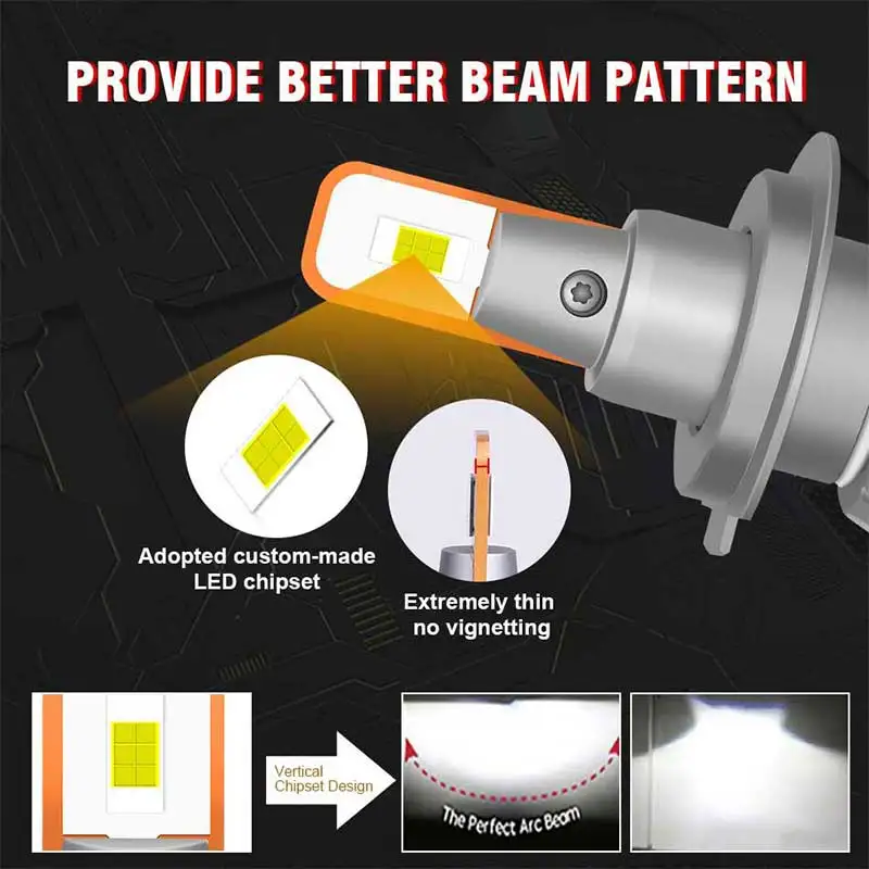 Лампа для автомобильных фар Dualvision H7 лампа H4 H11 9012 H1 H8 H9 9005 9006 лм 6000 К 12 В