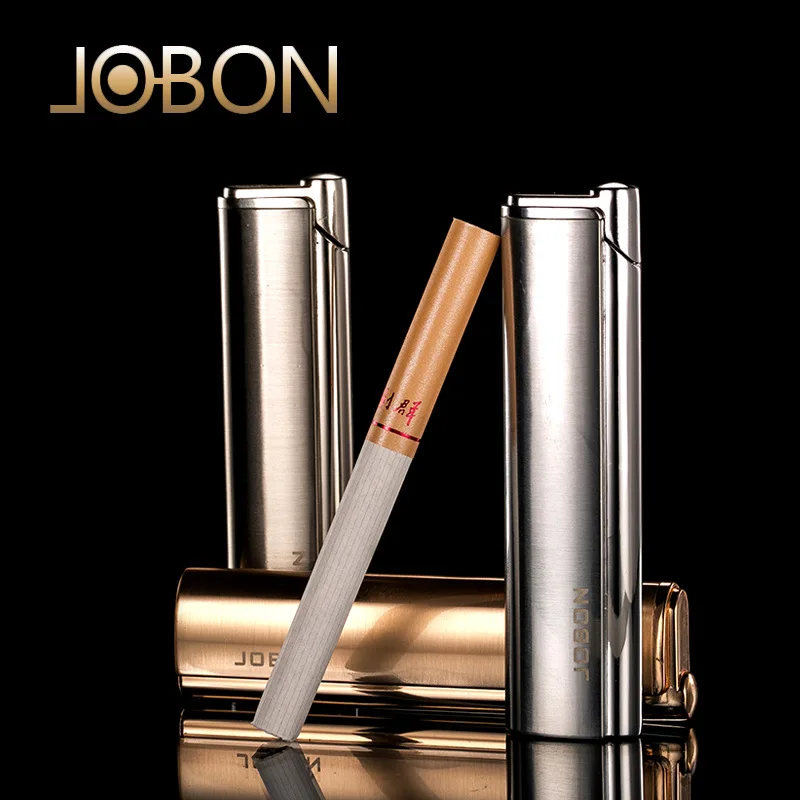 

Personality Windproof Lighter Creative Ultra-thin Metal Blue Flame Straight Men's Gift Gadgets for Men Cool Lighter