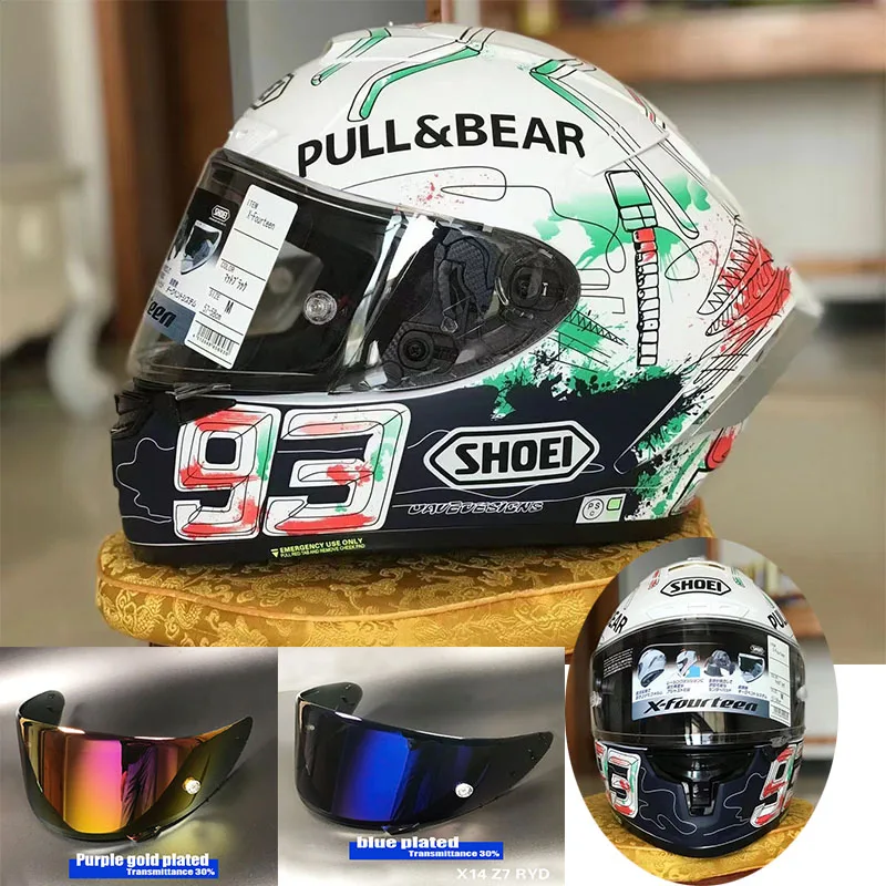 

Motorcycle Helmet Capacete X14 Helmet X-Fourteen R1 Anniversary Full Face Racing Casco De Edition Helmet Helmet Visor