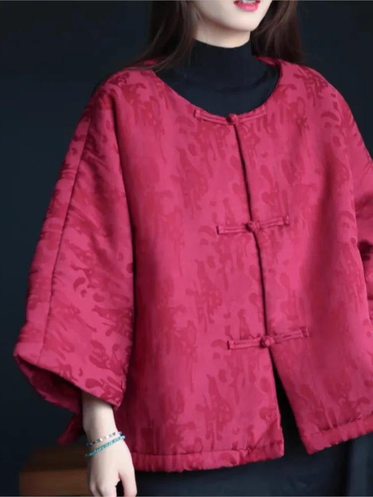 Оверсайз осенне-зимнее пальто с цветочным принтом женская мода женские