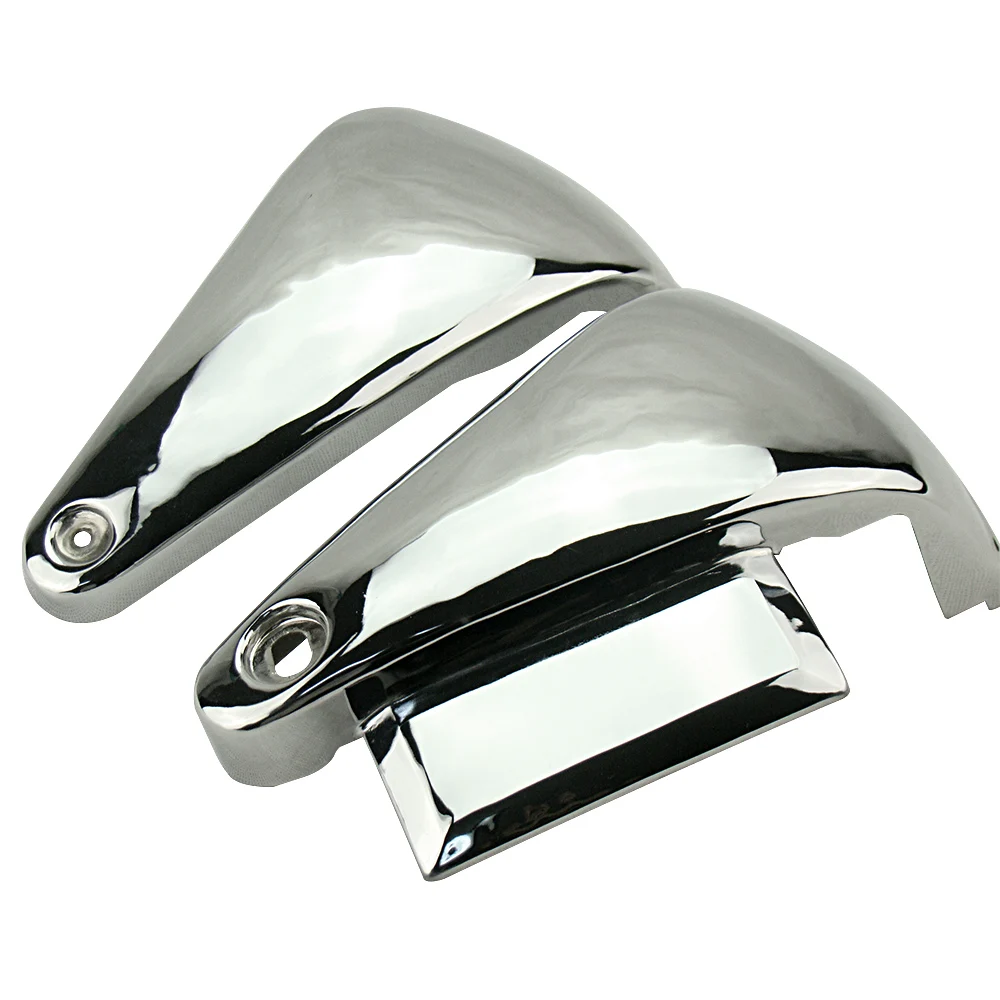 2 шт. боковая крышка аккумулятора мотоцикла для Kawasaki Vulcan VN800A Custom VN800 Classic 1995-2016 хром