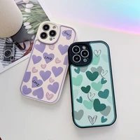 fashion love heart pattern phone case for iphone 11 12 13 pro max x xr xs max 7 8 plus se 20 soft tpu back cover shockproof