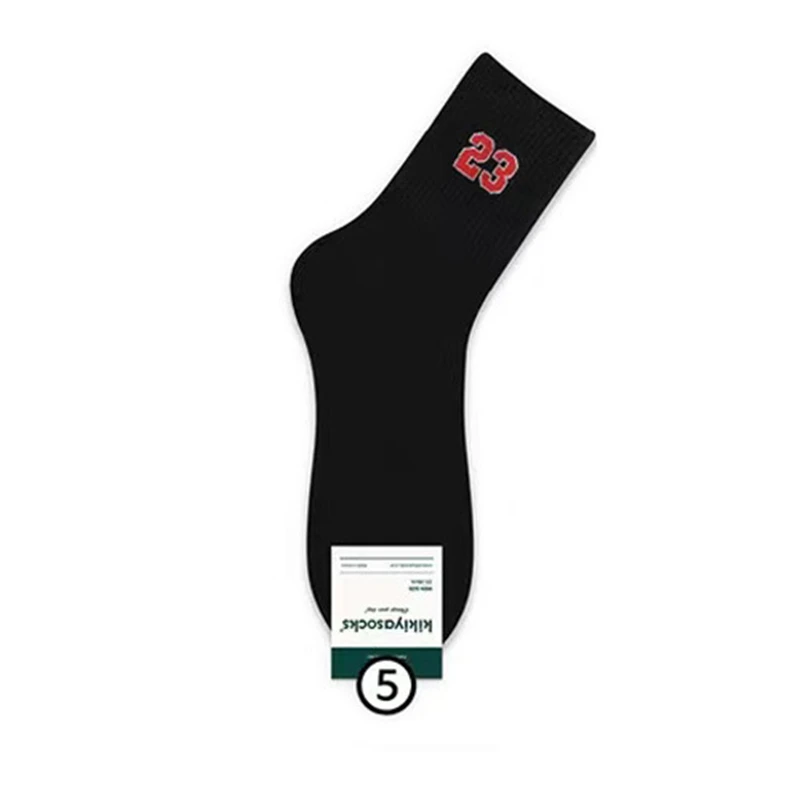 Новые мужские носки до середины икры классические дизайн номер 23 удобные