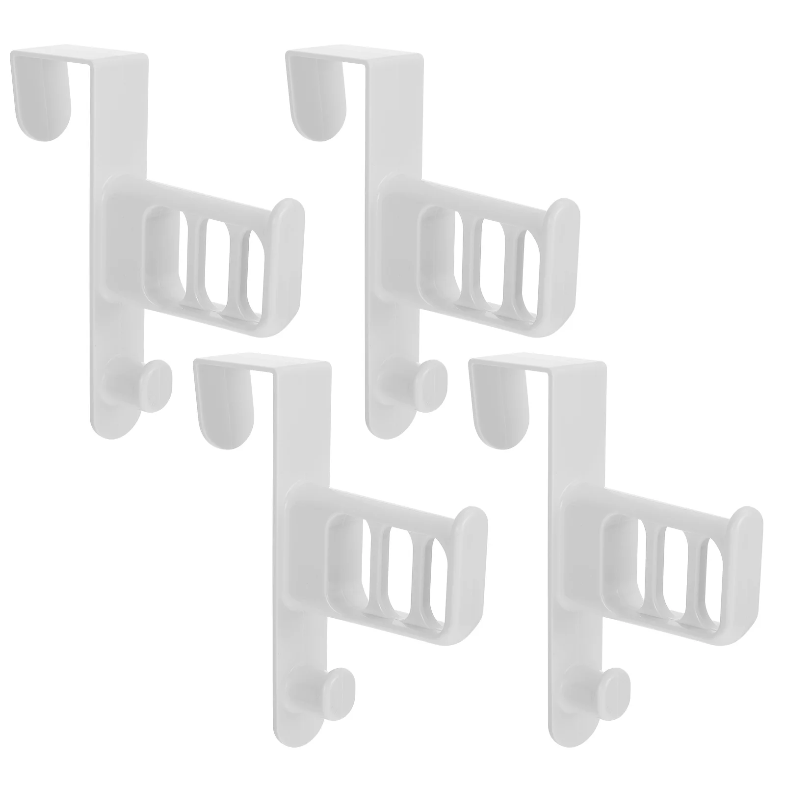 

4Pcs Over The Door Hook Hangers Organizer for Coat Towel Bag Robe Bags Keys