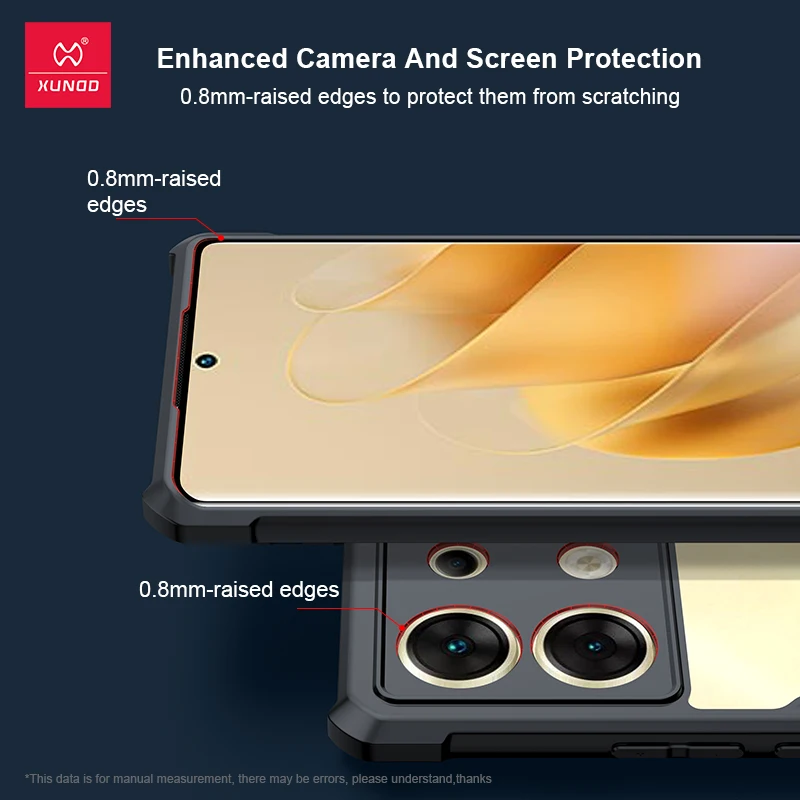 Xundd для infinix Zero 40 5G ПК и ТПУ Airabg противоударный чехол Len полная защита заднего