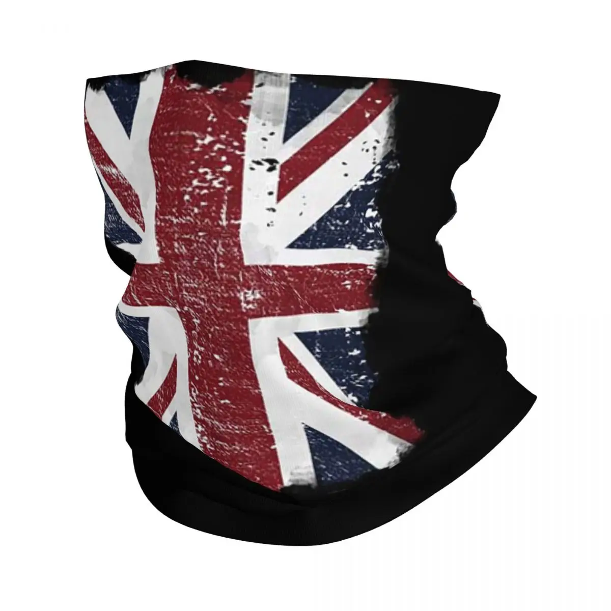 Потертый британский флаг черная серая маска для лица Юнион Джек Великобритания
