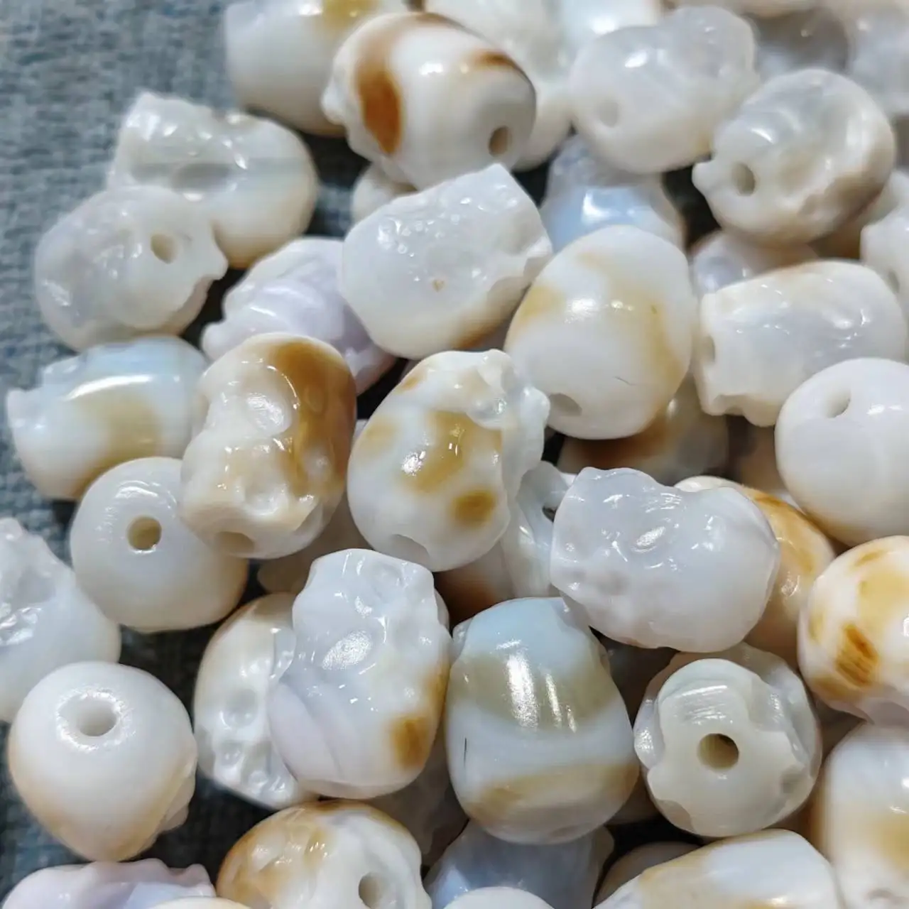 Тибетские Этнические украшения Изысканные резные бусины из Толина и агата