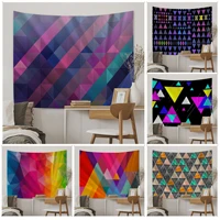 triangle geometry anime tapestry art science fiction room home decor wall hanging home decor