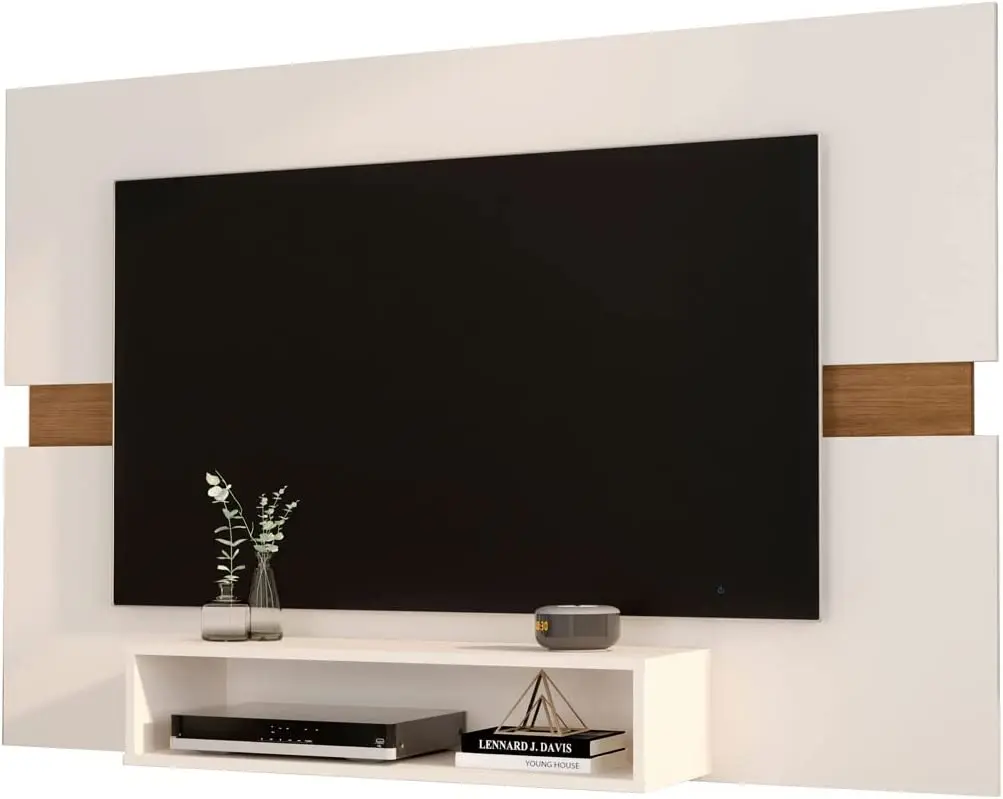 

Panel P/Tv Ate 50 Inches Sala Mark Cor Off White C/Freijó