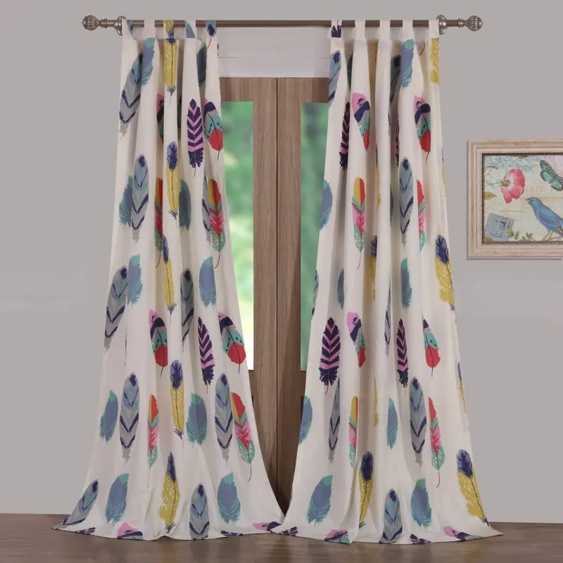 

Drifter Teal Curtain Panel, Set of 2