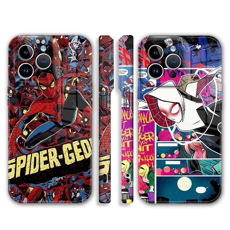 

Super Hero Spiderman Marvel For iPhone 14 13 12 Mini 11 XS Pro Max X XR 8 7 6 Plus SE 2020 Feilin Phone Case Hard Cover