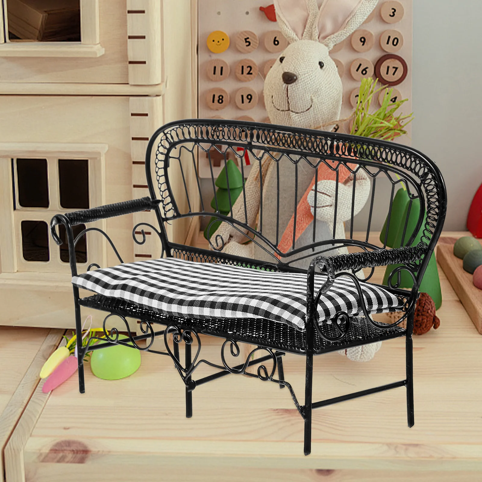 

Mini House Living Room Prop Sofa Model Furniture Miniature Cotton Adornment