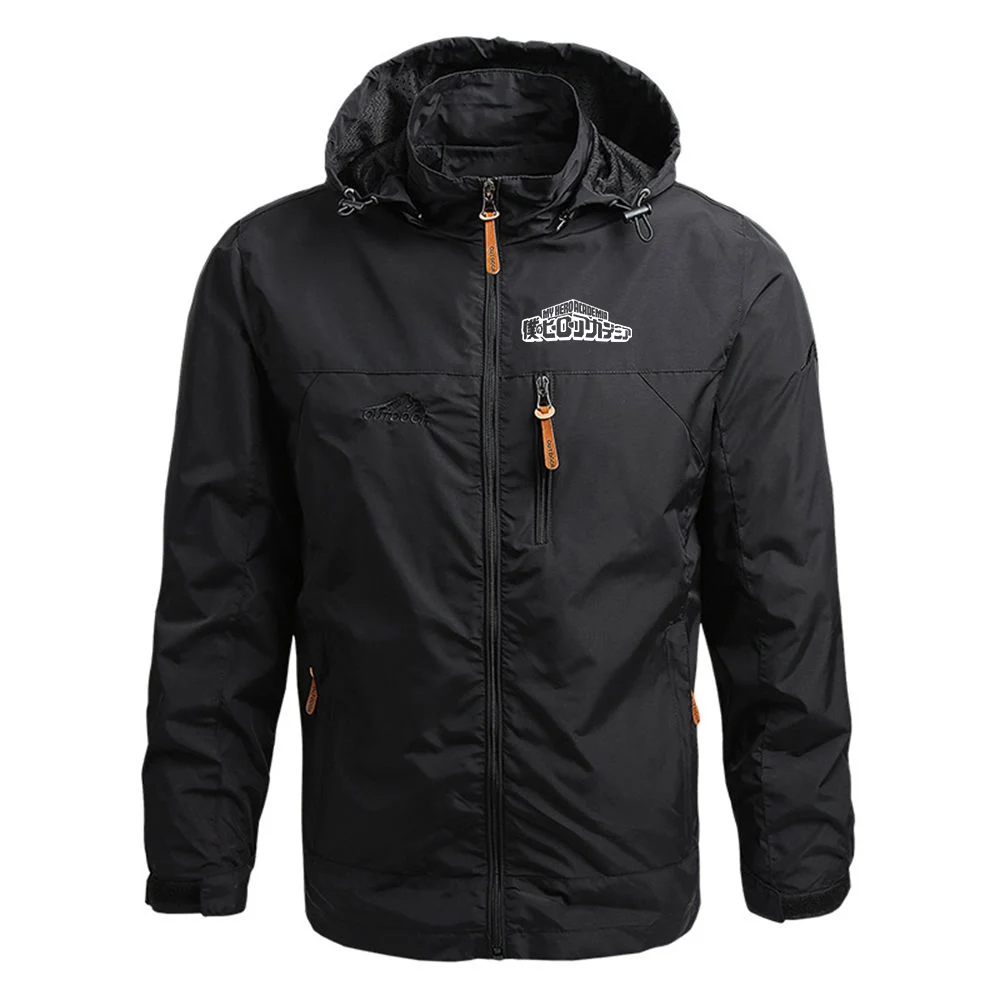 

My Hero Academia Men Waterproof Outwears Windbreaker Spring Autumn Katsuki Bakugo Midoriya Izuku Printed Jacket Fashion Clothes