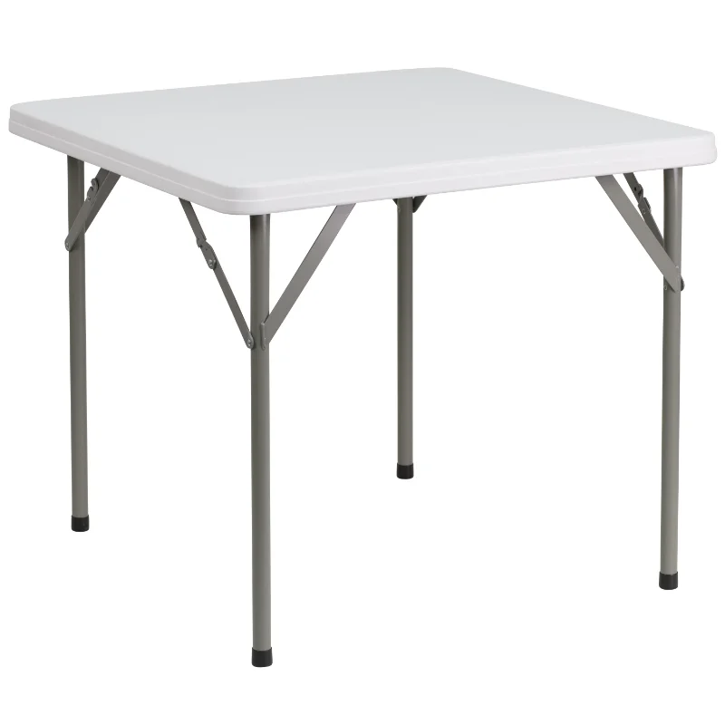 

Flash Furniture 2.85-Foot Square Granite White Plastic Portable Folding Table for Outdoor Party Picnic