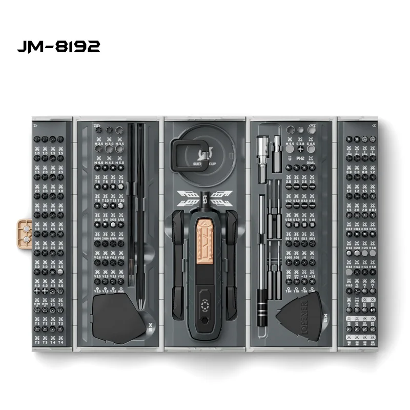 

JAKEMY 180in1 Precision Tool Combination Screwdriver Set JM-8192 Computer Phone Aircraft Model Disassembly and Repair Box