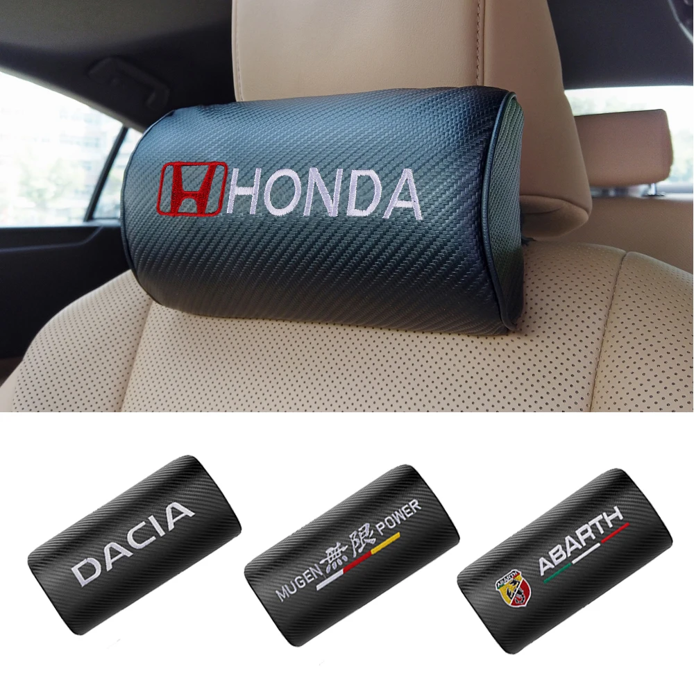 

1pcs Car Seat Headrest Cushion Neck Pillow Support Rest Travelling Auto Accessories For Honda Mugen Civic City Pilot Fit accord