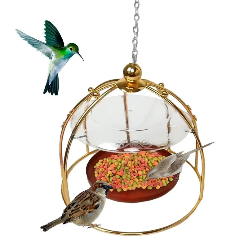 

Hummingbird Feeder Bird Feeder Round Hangable Dome Top Easy To Clean Refill Leak-Proof With Hook Decorations Pet Supplies For