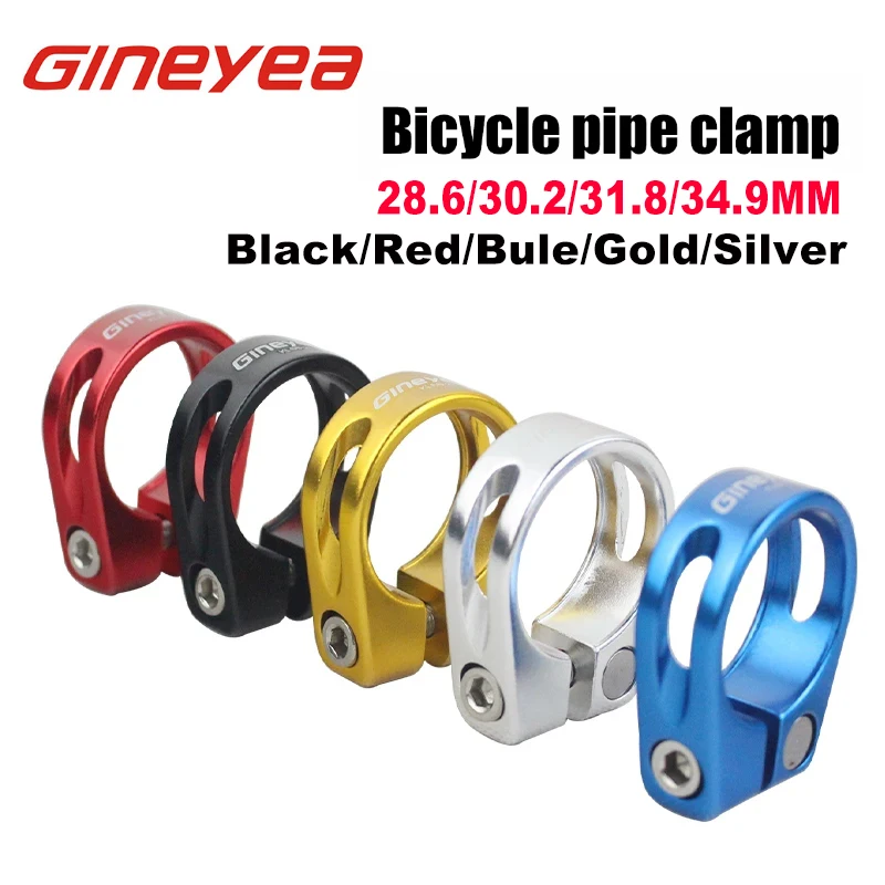 

2pcs Gineyea Mountain Road Bicycle Seat Post Clamp 28.6 30.2 31.8 34.9mm Aluminum Alloy Locking Bike Seatpost Clamps