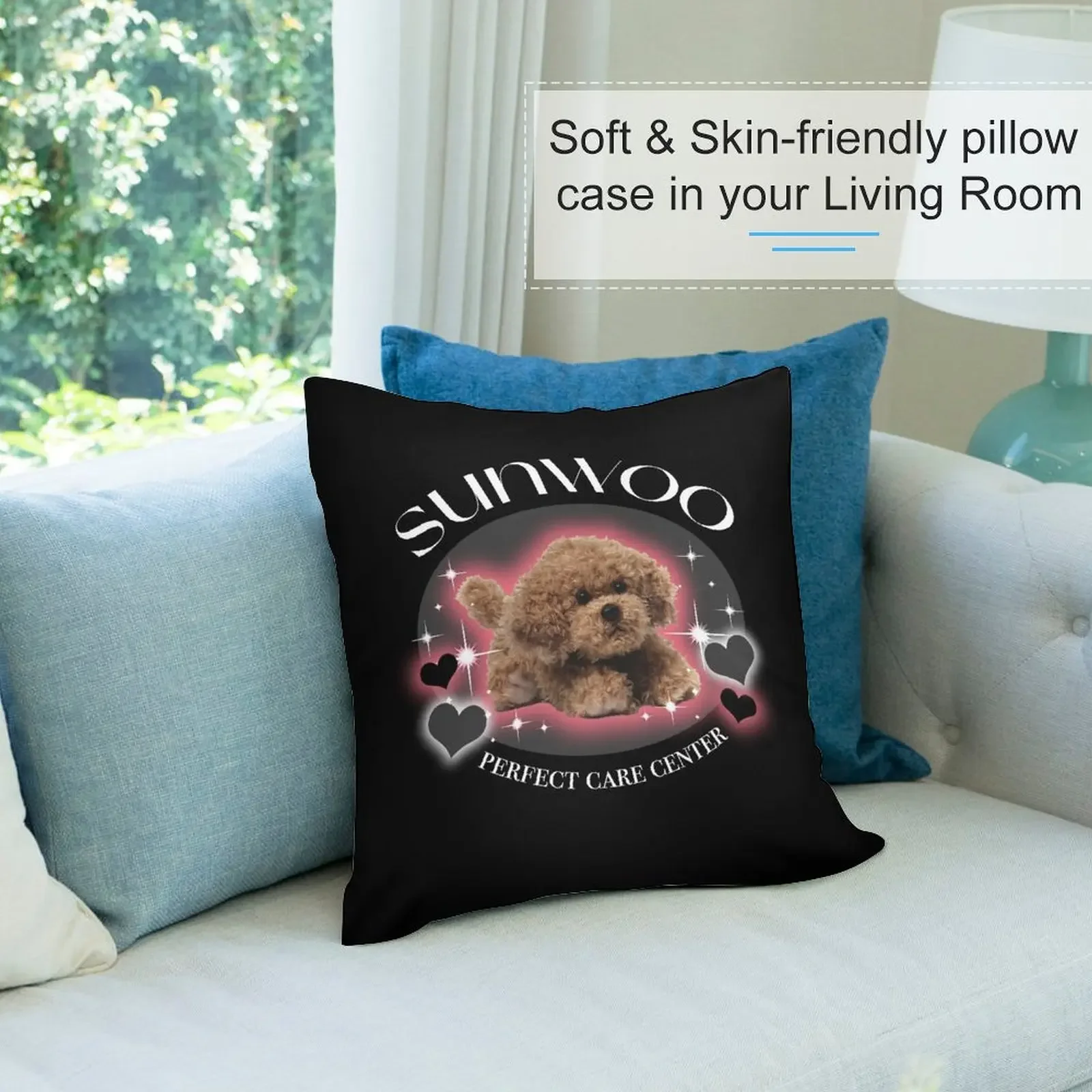 Футболка с рисунком Sunwoo Poodle декоративная подушка чехлы для подушек в стиле аниме