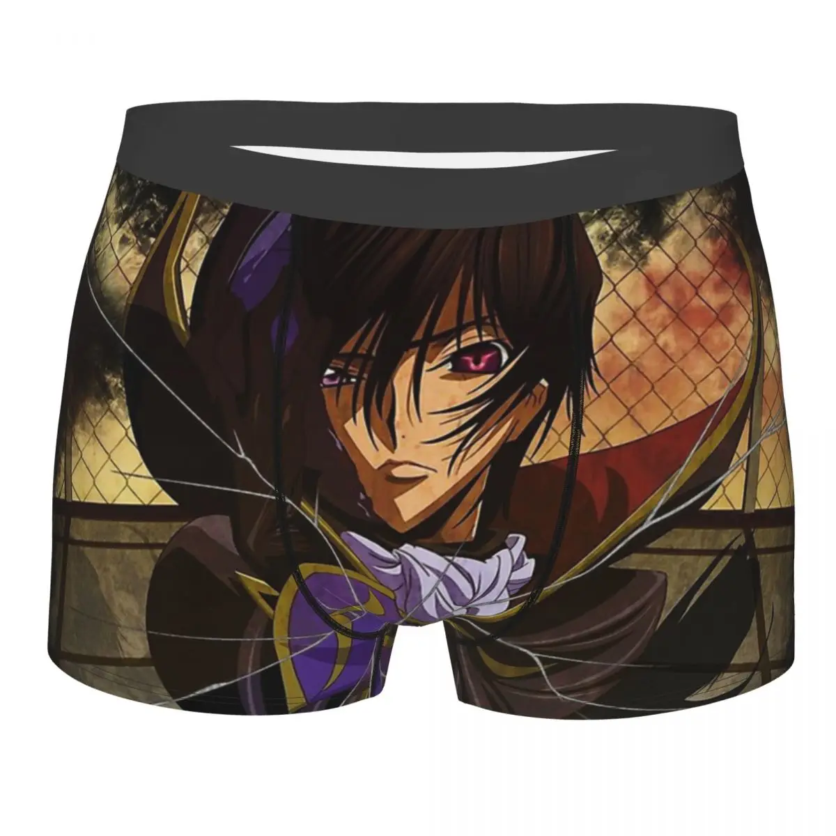 

Code Geass Mecha Underpants Cotton Panties Men's Eelouch Highest Print Quality Underwear Comfortable Shorts Boxer Briefs