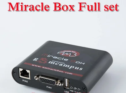 Оригинальный полный комплект Miracle Box с Dongle + UMF All Boot кабель