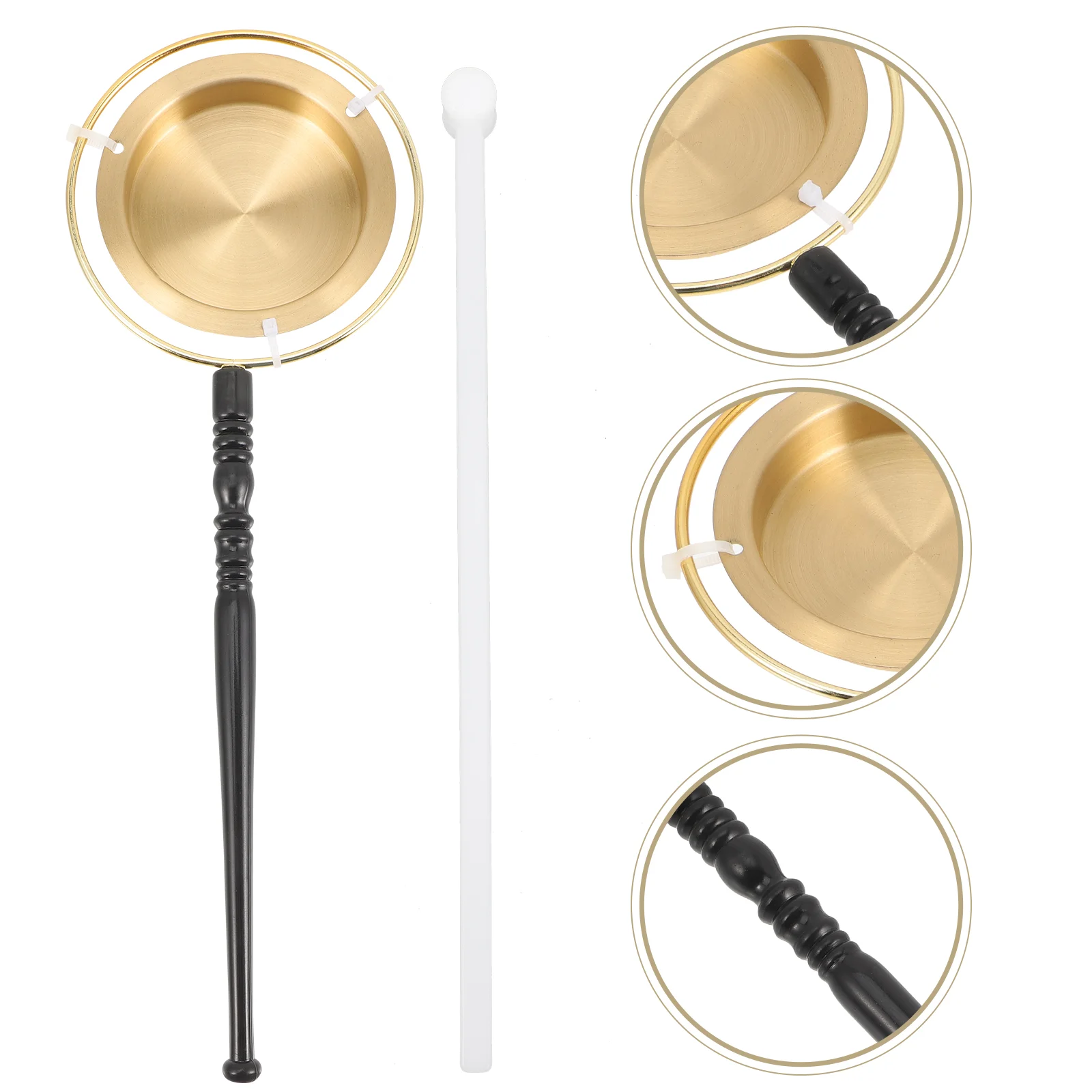 

Muyu Tongqing Yin For Temple Adornment Delicate Chime Instrument Supply Creative Copper Yun Hand Musical Chinese Decor