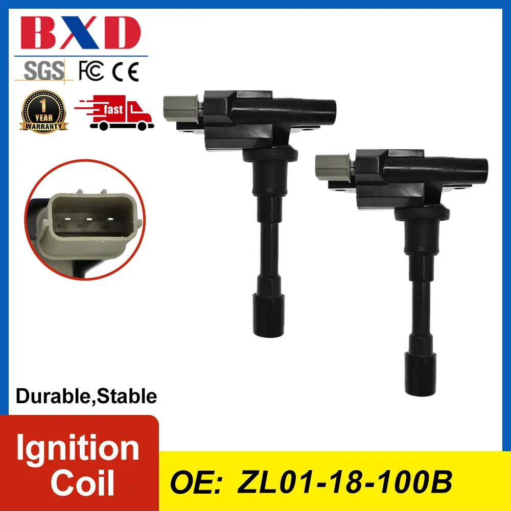 

1/2PCS Ignition Coil ZL01-18-100B ZL0118100B For Mazda Miata 2001-2005 Car Accessories