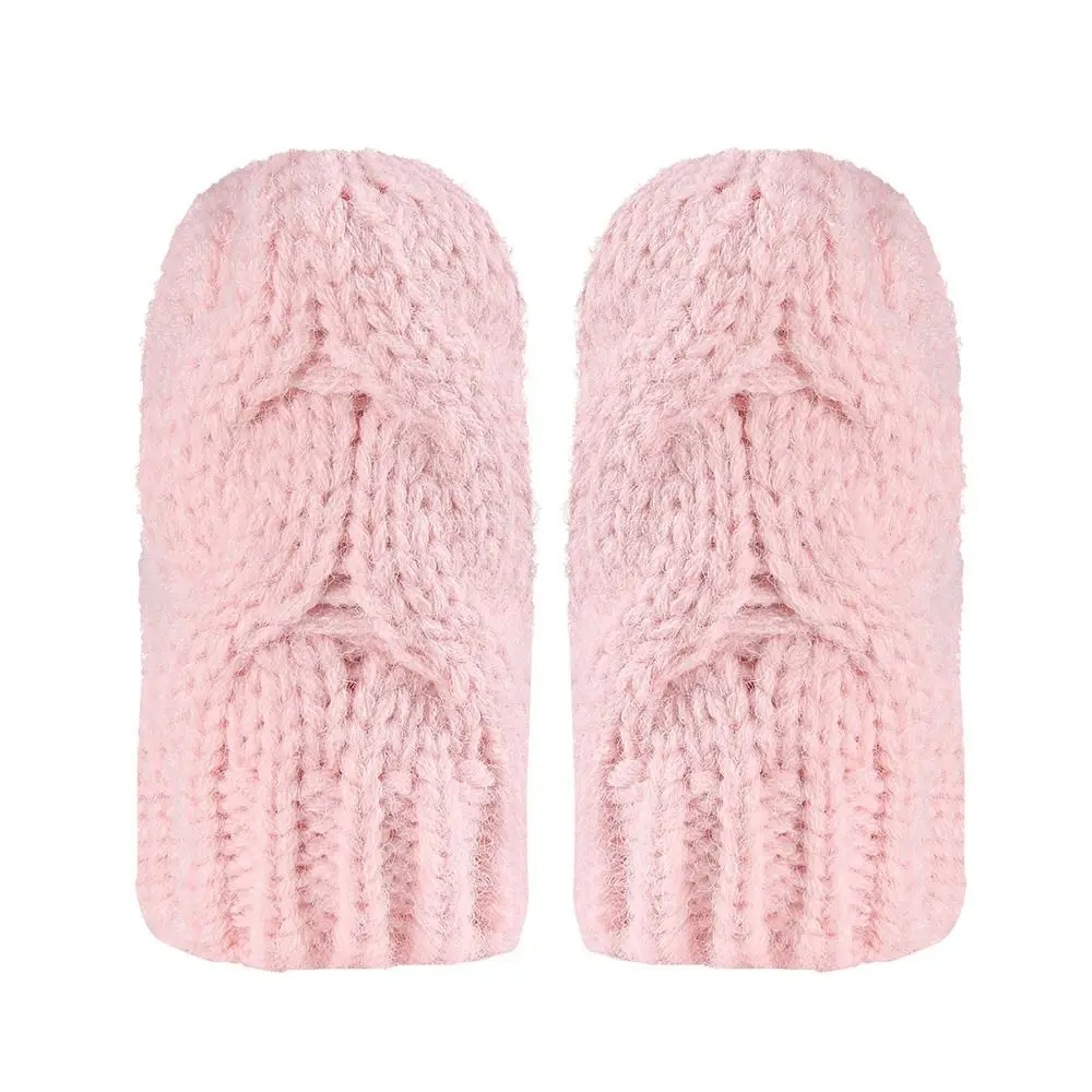 Шапка и варежки вязаные теплые шапки для маленьких мальчиков девочек комплект из