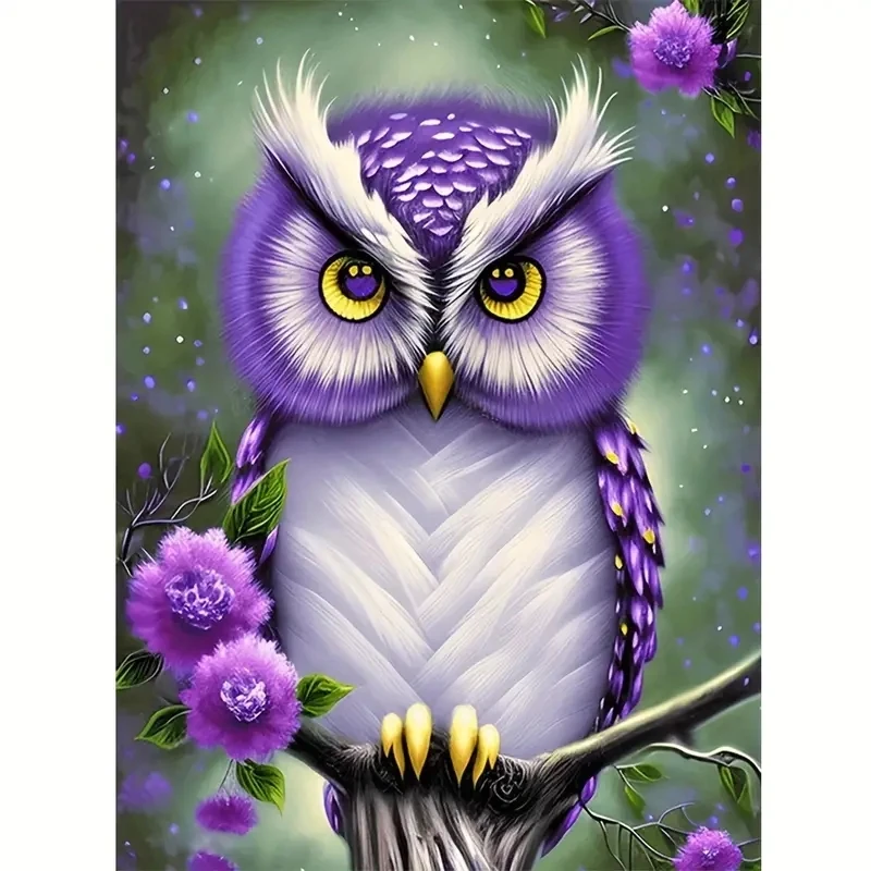 

DIY 5D Artificial Diamond Painting Set Owl Diamond Painting Full Diamond Art Embroidery Cross Stitch Picture Diamond Painting