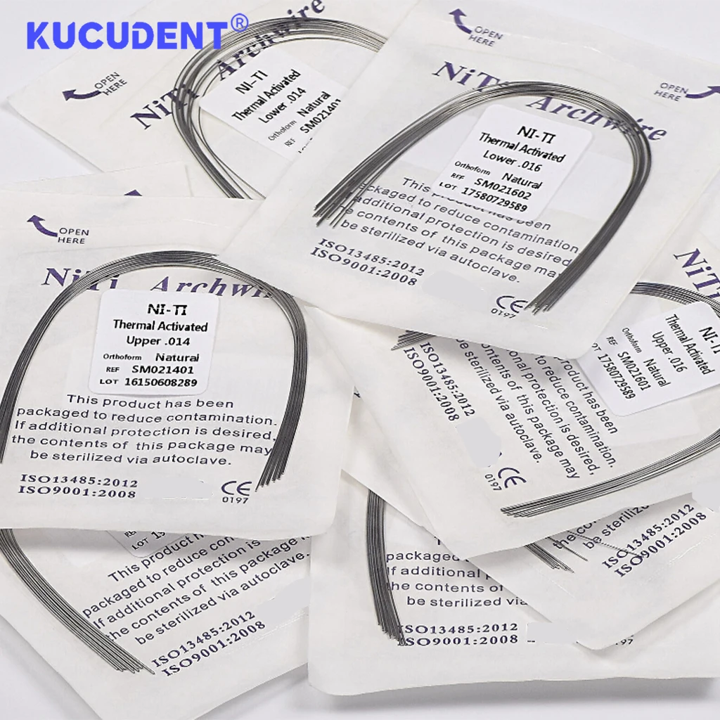 10 шт./уп стоматологические ортодонтические дуговые проволоки NITI