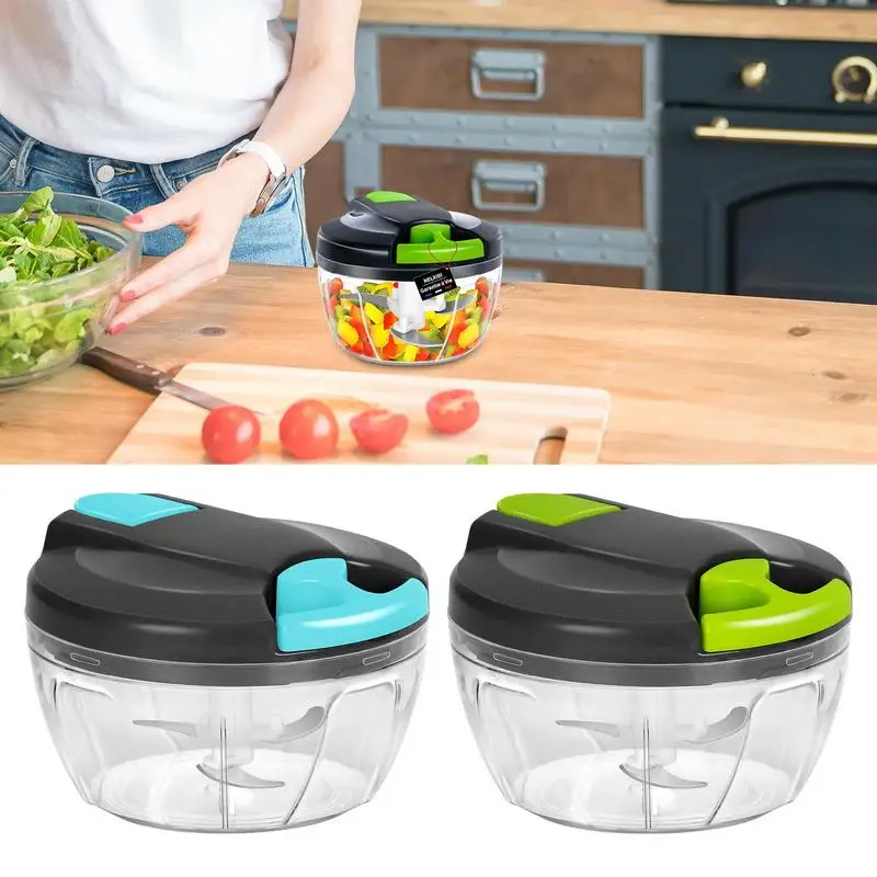 

Manual Food Chopper Hand Pull String Vegetable Cutter Onions Garlic Chopper Food Mincer for Garlic Ginger Fruits Herbs Nut