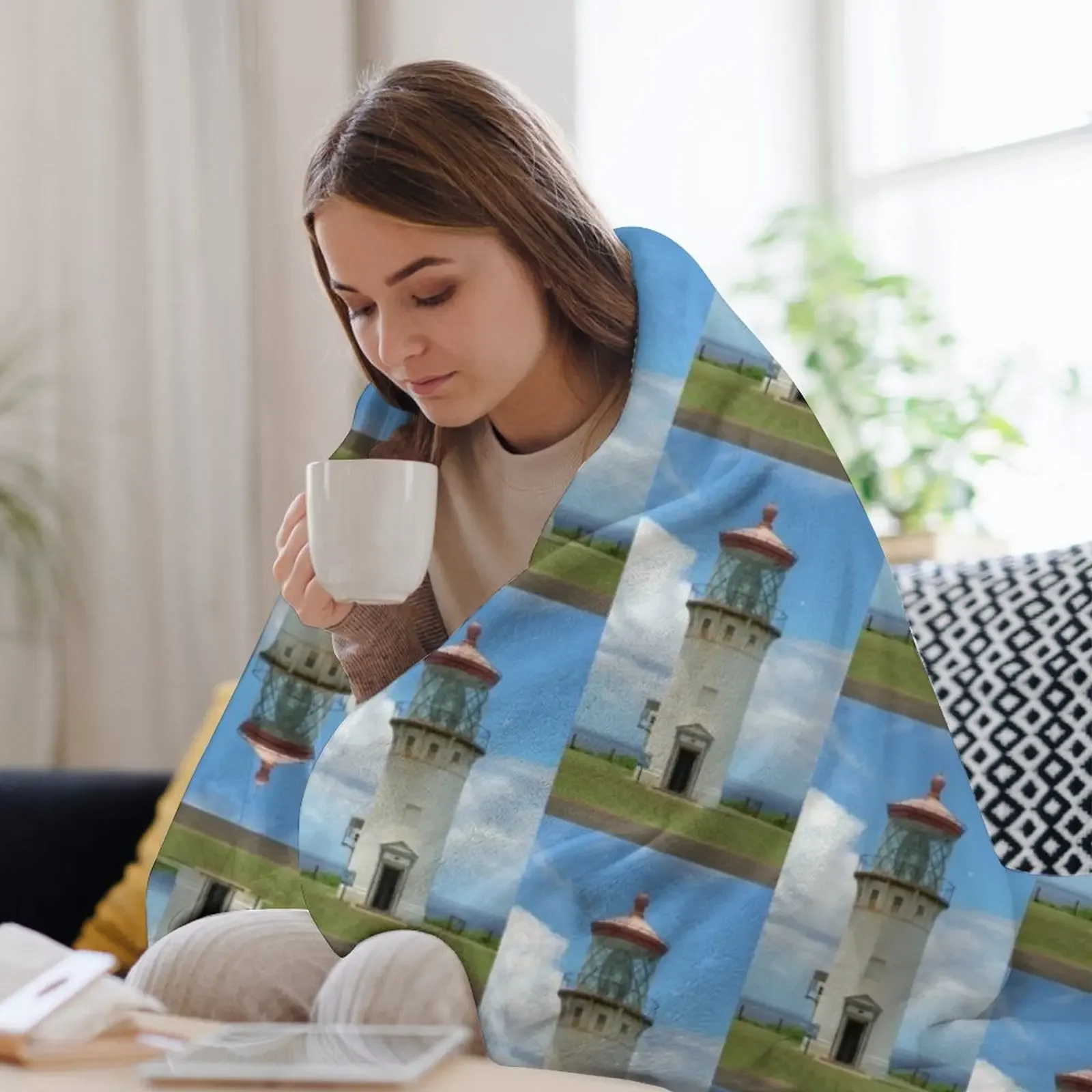 Новое одеяло Kilauea Lighthouse теплое зимнее мягкое