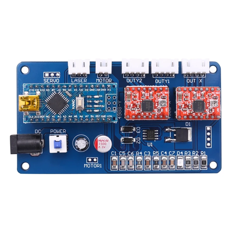 2-осевая панель управления для гравировального станка DIY режущая материнская
