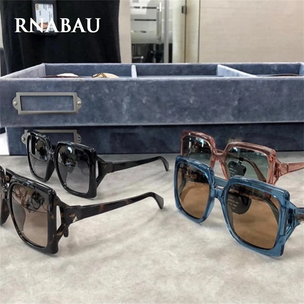 

0876 роскошные оригинальные брендовые солнцезащитные очки для женщин модные дизайнерские Большие женские солнцезащитные очки в винтажном современном стиле с коробкой