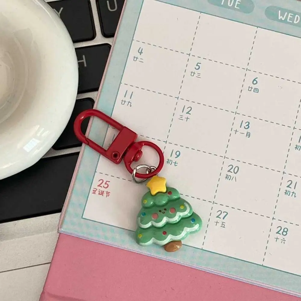 

Пряничный человечек, Рождественский кулон Санта-Клауса, Лось Снеговик, Рождественский брелок из смолы, брелок для ключей, украшения, корейский стиль, подвеска-цепочка «сделай сам»