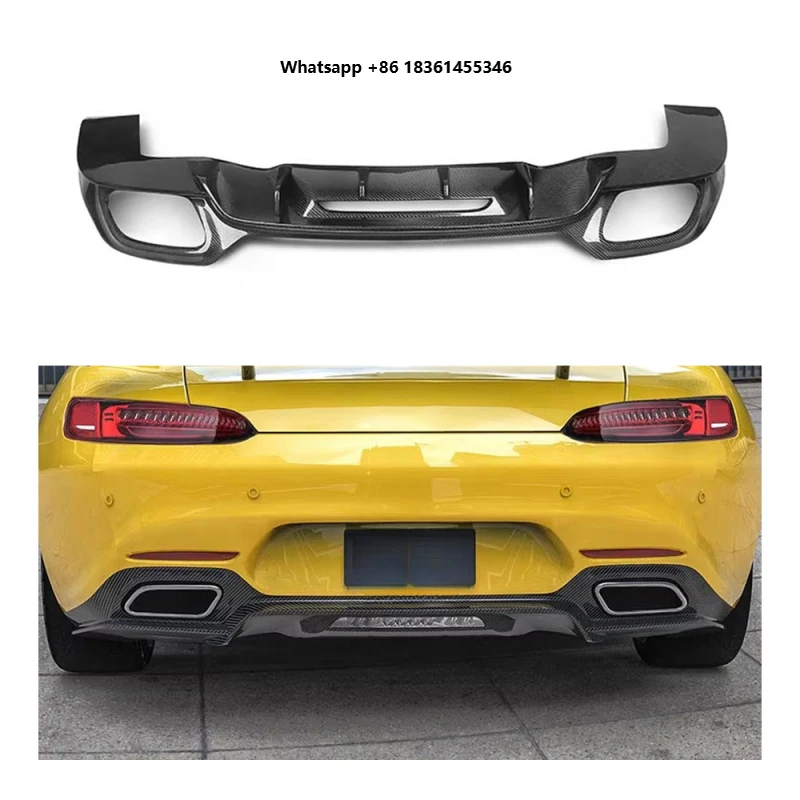 Фото Для GT GTS C190 Ver2: Высококачественный, самый продаваемый комплект обвеса из углеродного волокна – задний бампер, диффузор, спойлер №1