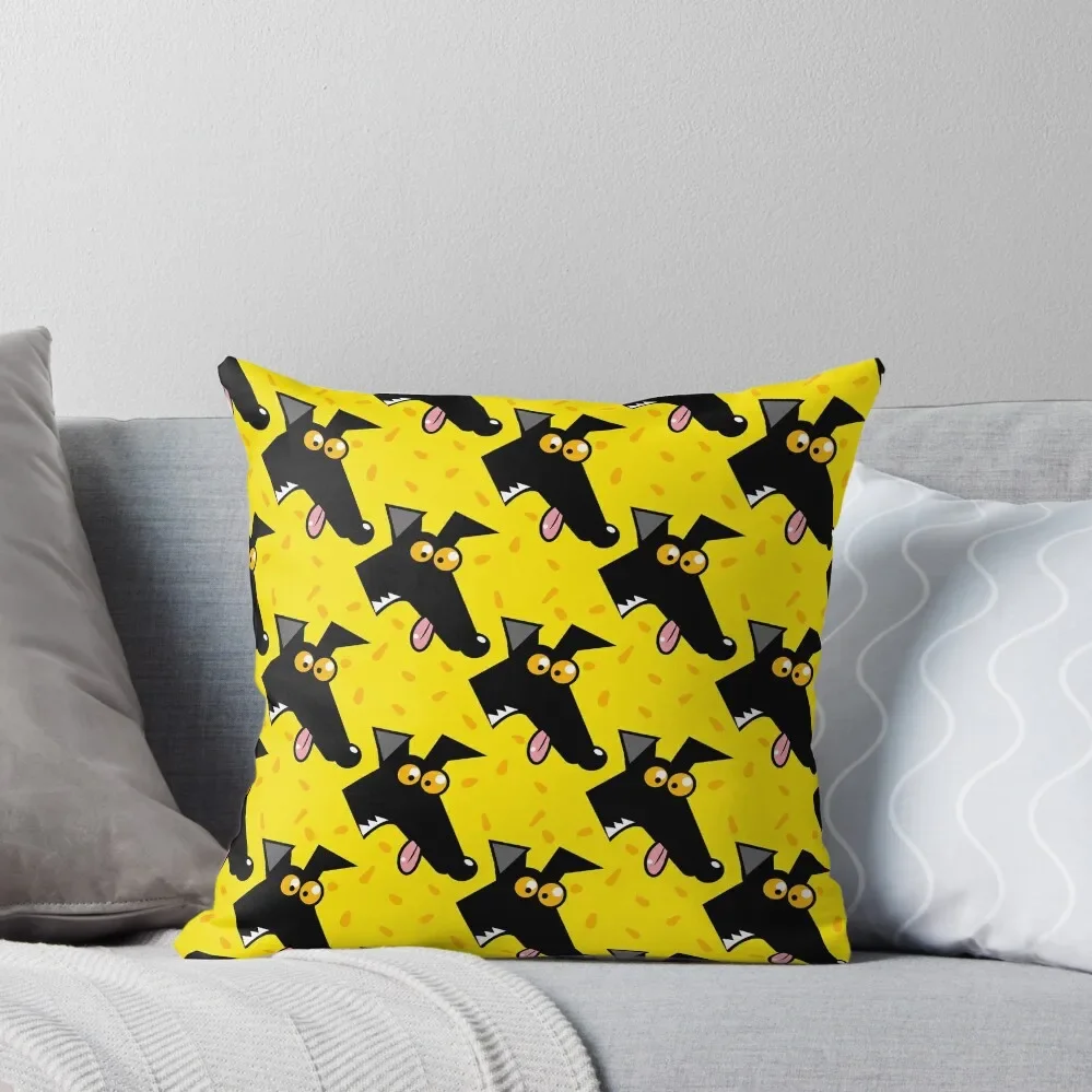 Бесшовная подушка Derp: Желтая декоративная наволочка Подушки Эстетические
