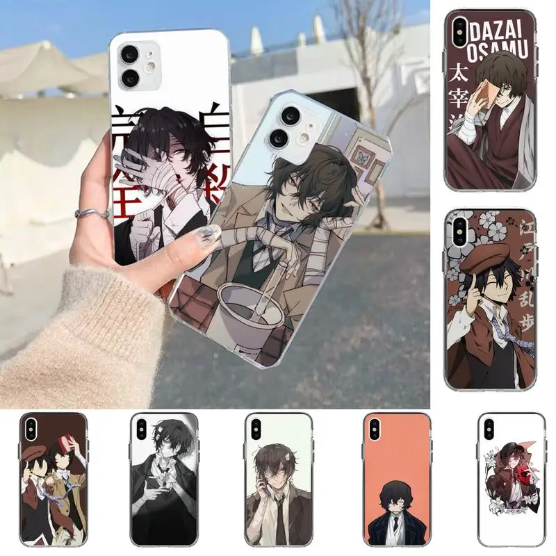 

Anime Bungou Stray Dogs Dazai Osamu Phone Case for iPhone 11 12 13 Mini Pro Max 8 7 6 6S Plus X 5 SE 2020 XR XS Case shell